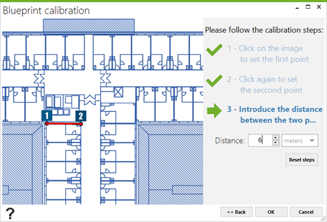 WiFi blueprint calibration