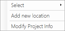 project options