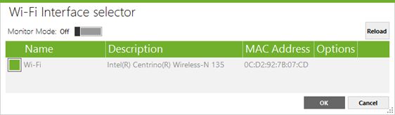 Wi-Fi interface selector