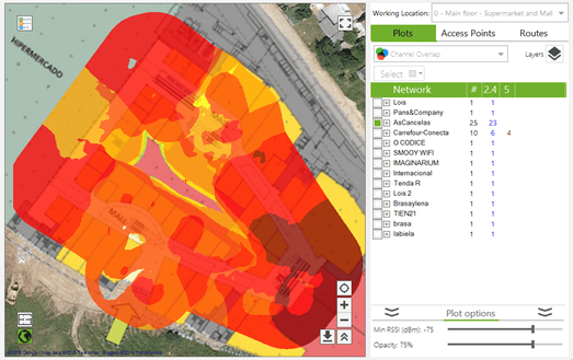 wlan channel overlap map