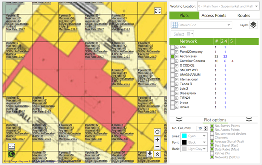 WiFi grid map