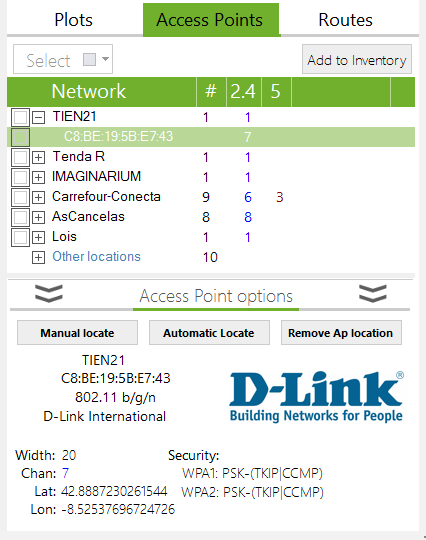 access point location