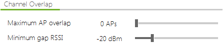 Channel overlap control selector