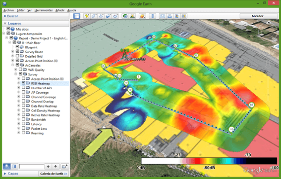 Google Earth heat map