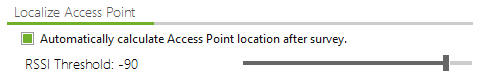 Acrylic WiFi Heatmaps locate access point options