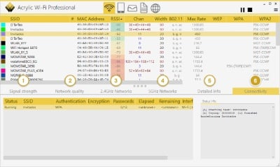 acrylic wifi network quality