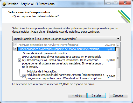 Installieren Sie den WLAN-Sniffer für Windows