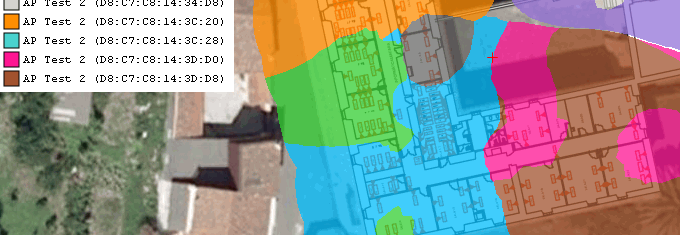 Cobertura por AP – Mapa de cobertura de punto de acceso