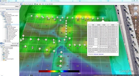 WiFi site survey report – Google Earth KMZ Wifi mapping at google earth
