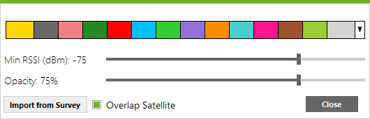 échelle de couleur wifi solide