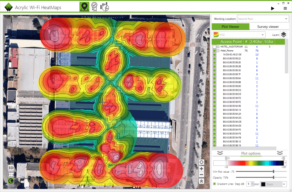 detailed rssi heatmap