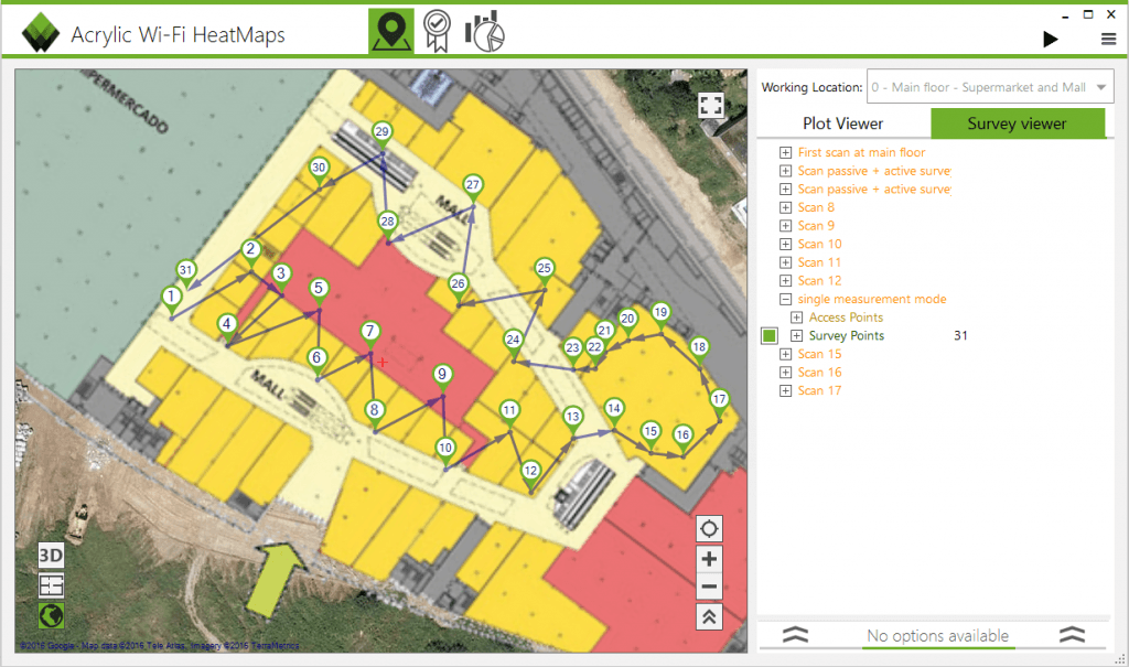 wifi point measurement points