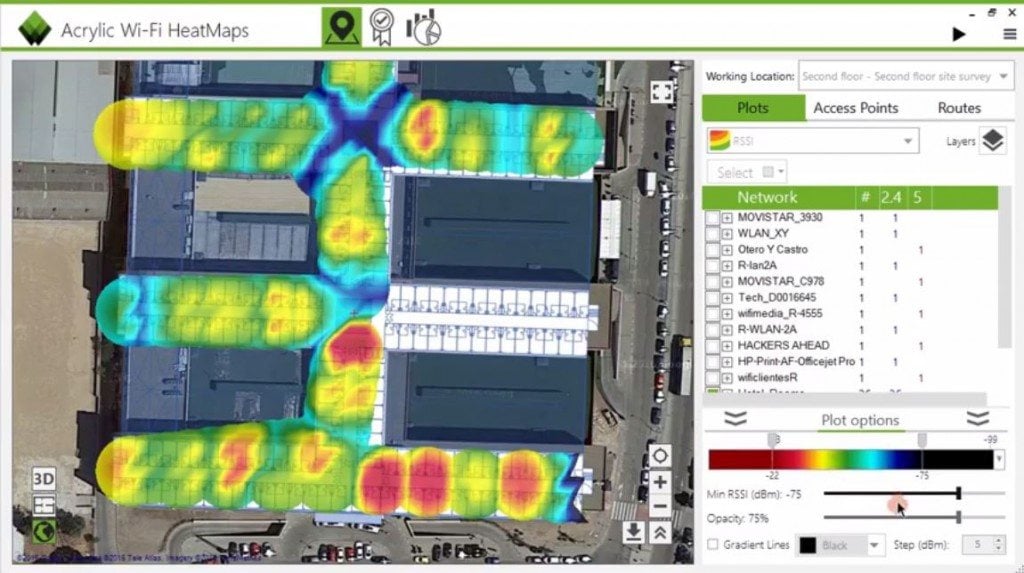 wifi site survey heatmap