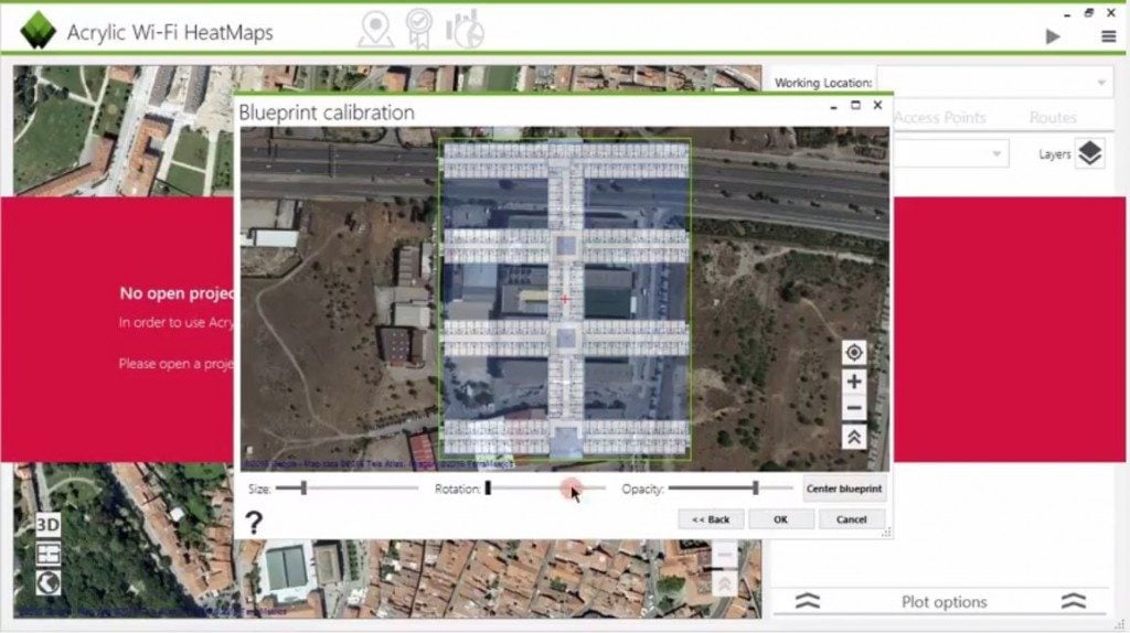 site survey building plan calibration