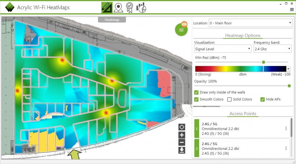 Predictive wifi Rssi planning