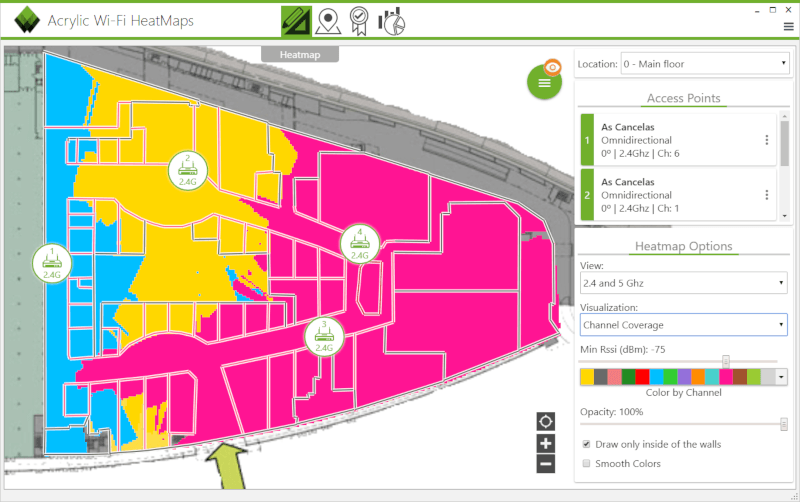 WiFi Planning Channel Coverage