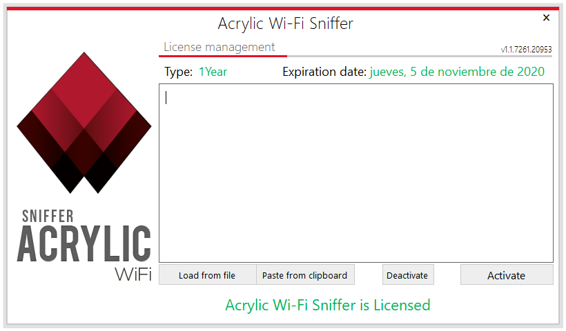 acrylic wifi professional license code