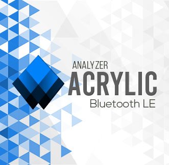 Acrylic Bluetooth LE Scanner Logo Background