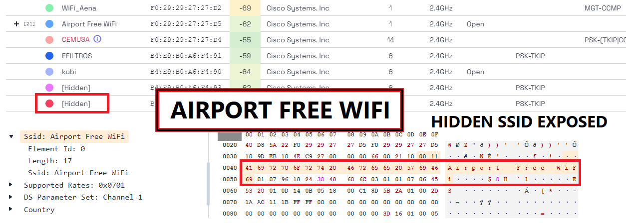Hidden wifi ssid: How to know the name of a wireless network with no SSID